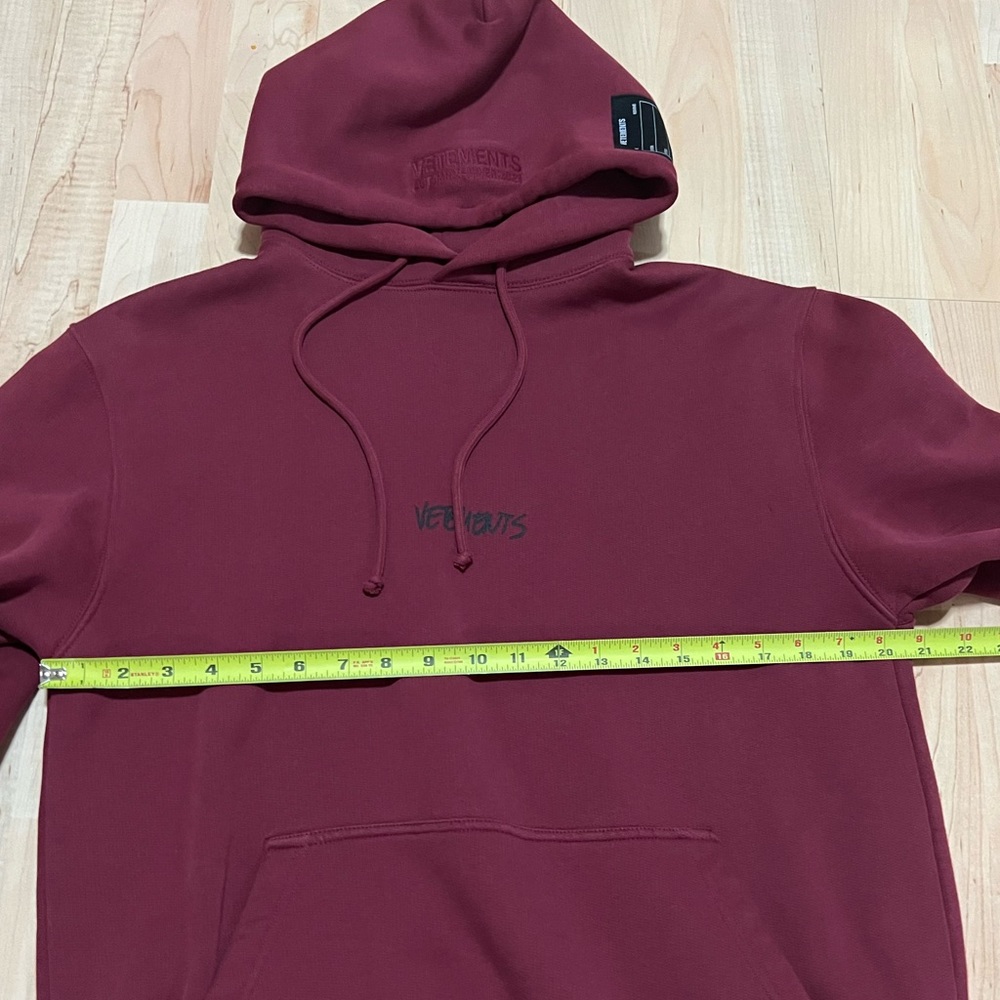 Unisex Vetements Logo Label Hoodie - Picture 9 of 12